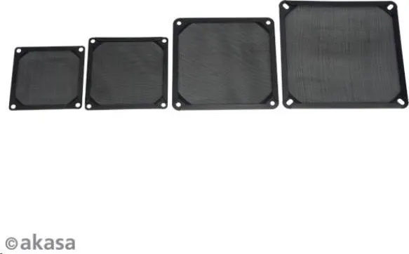 Prachový filter AKASA GRM140-AL01-BK, 140 mm, hliník