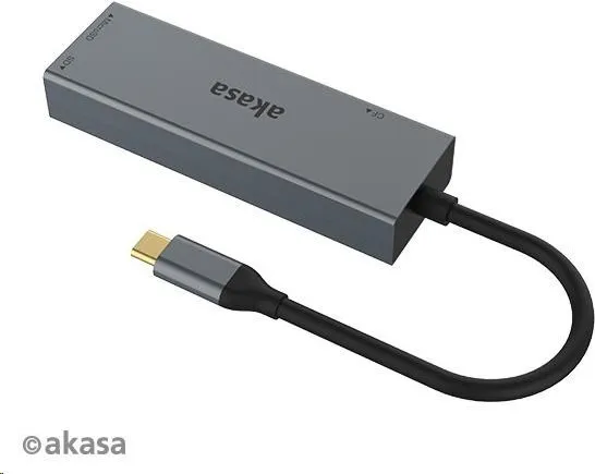 Čítačka kariet AKASA AK-CR-09BK 3 v 1 (CF, SD, microSD), externá, USB 3.2 Typ C