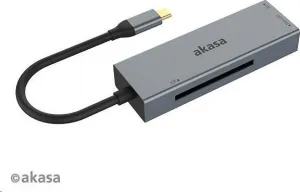 Čítačka kariet AKASA AK-CR-09BK 3 v 1 (CF, SD, microSD), externá, USB 3.2 Typ C