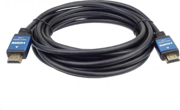 Kábel PREMIUMCORD HDMI na Ultra HDTV, 0.5 m (kov, pozlátené konektory)
