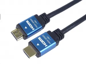 Kábel PREMIUMCORD HDMI na Ultra HDTV, 0.5 m (kov, pozlátené konektory)