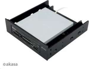 Montážna súprava AKASA pre 3,5" HDD v 5,25" pozícii, 1x 3,5" alebo 2,5" HDD/SSD, plast, čierna