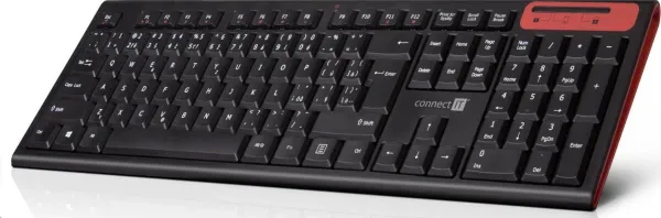CONNECT IT Multimediální bezdrátová klávesnice, CZ + SK layout, černá