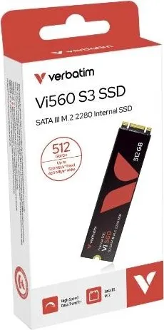 VERBATIM SSD Vi560 S3 M.2 512GB SATA III, W 520/ R 480MB/s