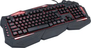C-TECH klávesnice SCORPIA V2 (GKB-119), herní, CZ/SK, 7 barev podsvícení, programovatelná, černá, USB