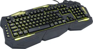 C-TECH klávesnice SCORPIA V2 (GKB-119), herní, CZ/SK, 7 barev podsvícení, programovatelná, černá, USB
