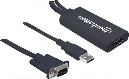 Prevodník MANHATTAN VGA na USB a HDMI