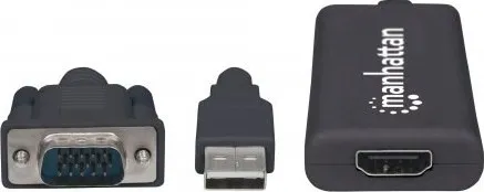 Prevodník MANHATTAN VGA na USB a HDMI