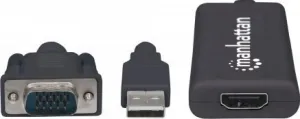 Prevodník MANHATTAN VGA na USB a HDMI