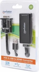 Prevodník MANHATTAN VGA na USB a HDMI
