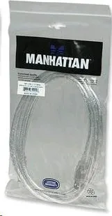 MANHATTAN USB kábel 2.0 Kábel A-B 3 m (strieborný)