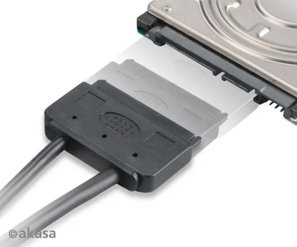 Adaptér AKASA HDD Flexstor ESATA, 2,5" SATA HDD/SSD na E-SATA, 40 cm