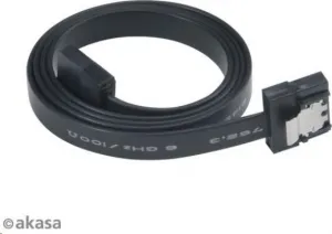 AKASA Super tenký dátový kábel SATA3 pre HDD, SSD a optické mechaniky, čierny, 50 cm