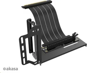 AKASA RISER BLACK PRO, vertikálny držiak GPU + prémiový PCIe 3.0 Stúpací kábel