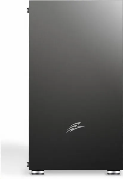 EVOLVEO M4, case mATX, 1x120mm PWM ventilátor, průhledná bočnice, černá