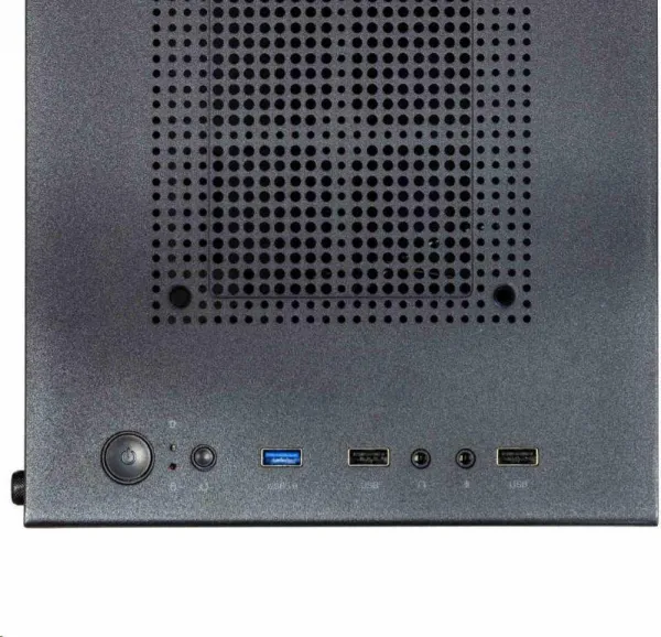 EVOLVEO M4, case mATX, 1x120mm PWM ventilátor, průhledná bočnice, černá