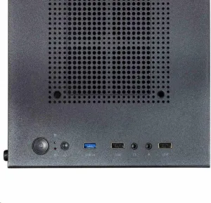 EVOLVEO M4, case mATX, 1x120mm PWM ventilátor, průhledná bočnice, černá