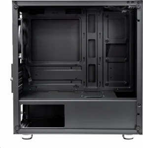 EVOLVEO M4, case mATX, 1x120mm PWM ventilátor, průhledná bočnice, černá