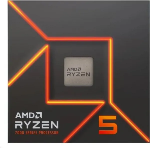 CPU AMD RYZEN 5 7600, 6-core, 3.8GHz, 38MB cache, 65W, socket AM5, BOX