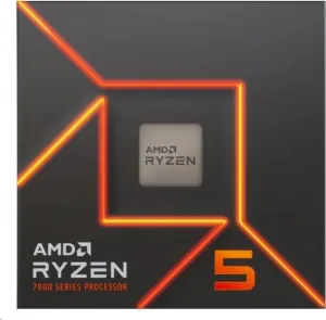 CPU AMD RYZEN 5 7600, 6-core, 3.8GHz, 38MB cache, 65W, socket AM5, BOX