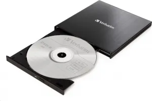 VERBATIM externá mechanika DVD-RW Rewriter USB-C, čierna