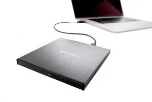 VERBATIM externá mechanika DVD-RW Rewriter USB-C, čierna