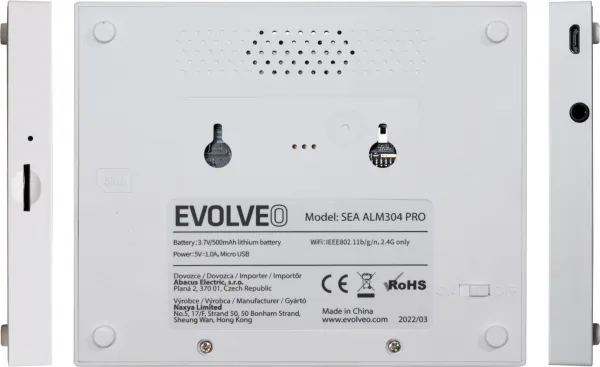 EVOLVEO Alarmex Pro, chytrý bezdrátový Wi-Fi/GSM alarm