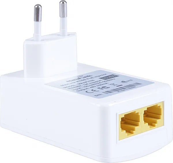 MaxLink PI15S PoE injektor - 802.3af, 48V, 0.32A, 15,4W, 1Gbit, do zásuvky
