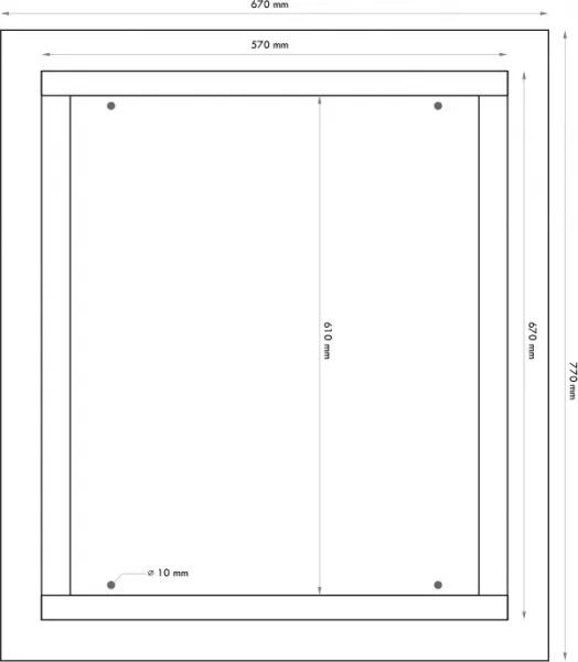 Datacom 19" rozvaděč pod omítku 4U+2U/150mm plech