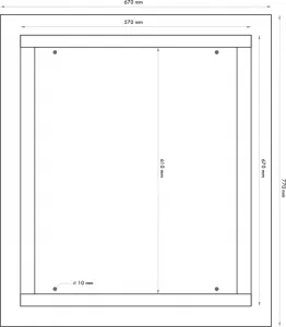Datacom 19" rozvaděč pod omítku 4U+2U/150mm plech