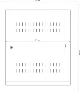 Datacom 19" rozvaděč pod omítku 4U+2U/150mm plech