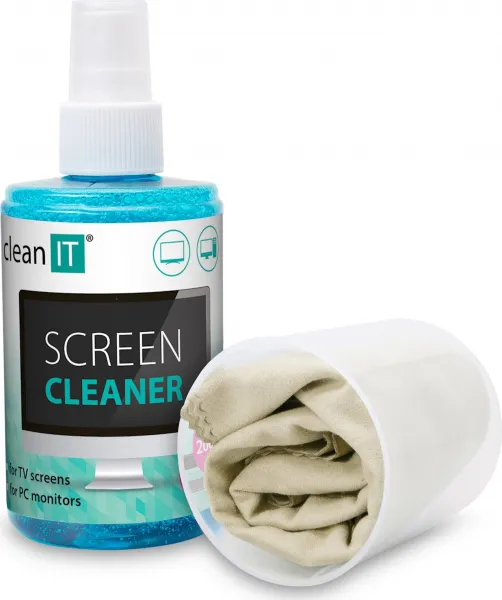 CLEAN IT Roztok na čistenie obrazovky 200 ml s utierkou v uzávere