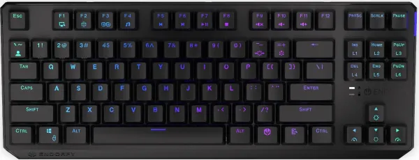ENDORFY Klávesnice Thock TKL Wireless Black, Mechanická, Bezdrátová, ARGB, černá