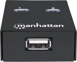 MANHATTAN USB 2.0 přepínač 2:1 (switch, 1 zařízení pro 2 PC)