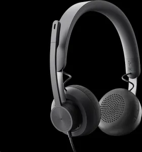 Logitech sluchátka s mikrofonem Zone Wired Teams Headset Graphite - EMEA