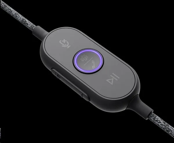 Logitech sluchátka s mikrofonem Zone Wired Teams Headset Graphite - EMEA