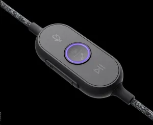 Logitech sluchátka s mikrofonem Zone Wired Teams Headset Graphite - EMEA