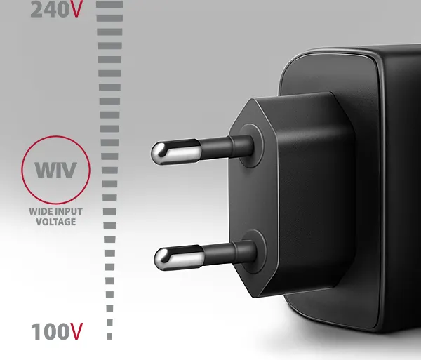 AXAGON ACU-PQ45 GaN nabíjačka do siete 45W, 2x port (USB-A + USB-C), PD3.0/PPS/QC4+/SFC 2.0/AFC/Apple