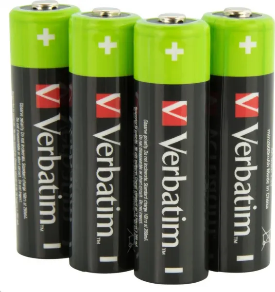 VERBATIM Nabíjecí baterie AA Premium 4-Pack  2500 mAh