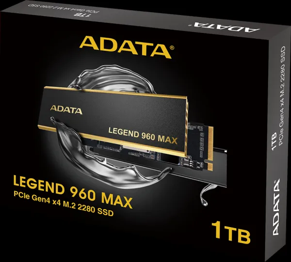 A-Data ADATA SSD 1TB LEGEND 960 MAX, PCIe Gen4 x4, M.2 2280, (R:7400/ W:6000MB/s)
