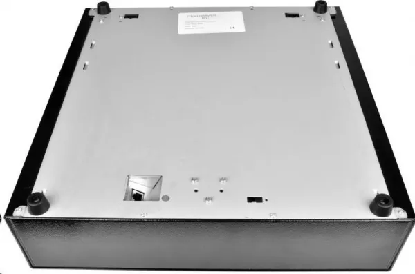 Virtuos pokladní zásuvka S-410C - s kabelem, pořadač 4/8, 9-24V, černá