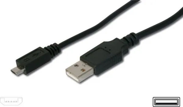 Kábel USB PREMIUMCORD 2.0 A - Micro B kábel 1m