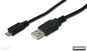 Kábel USB PREMIUMCORD 2.0 A - Micro B kábel 1m