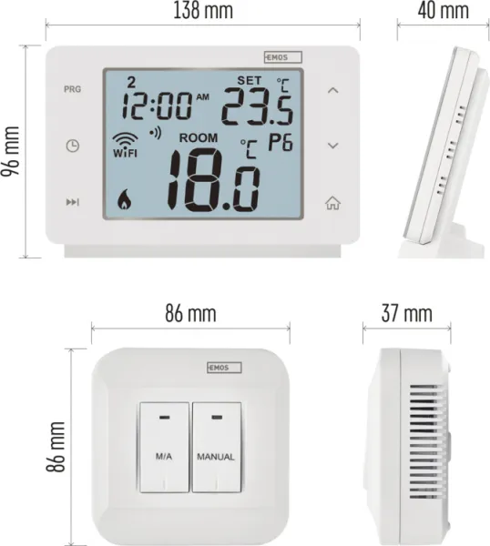 Emos Izbový programovateľný bezdrôtový WiFi GoSmart termostat P56211