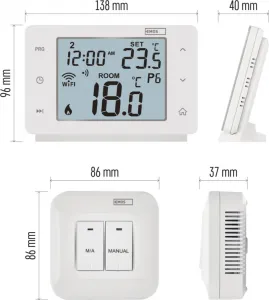 Emos Izbový programovateľný bezdrôtový WiFi GoSmart termostat P56211