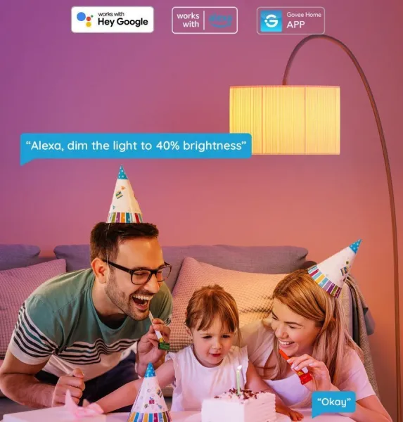 Govee Smart žárovka RGBWW 9W-60W 800lm E27 Long Life