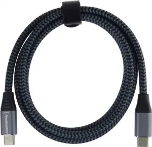 PREMIUMCORD USB-C kabel (USB 3.2 Gen2x2, 5A, 100W, 20Gbit/s) 3m, Šedá
