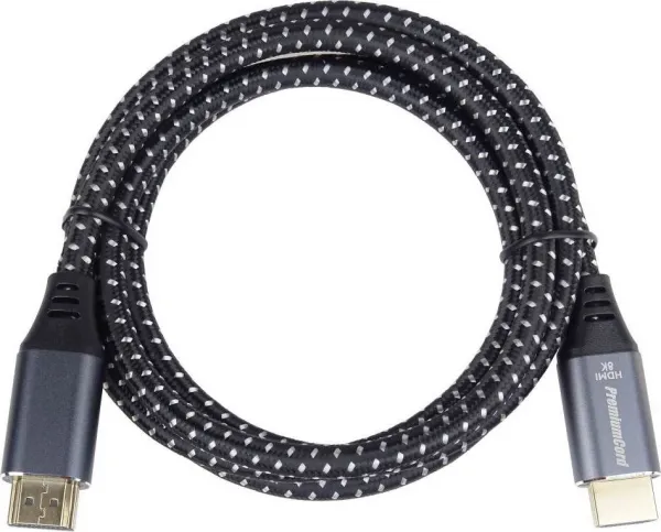 PREMIUMCORD Kabel Ultra HDMI 2.1 High Speed + Ethernet kabel 8K@60Hz, zlacené konektory, 10m