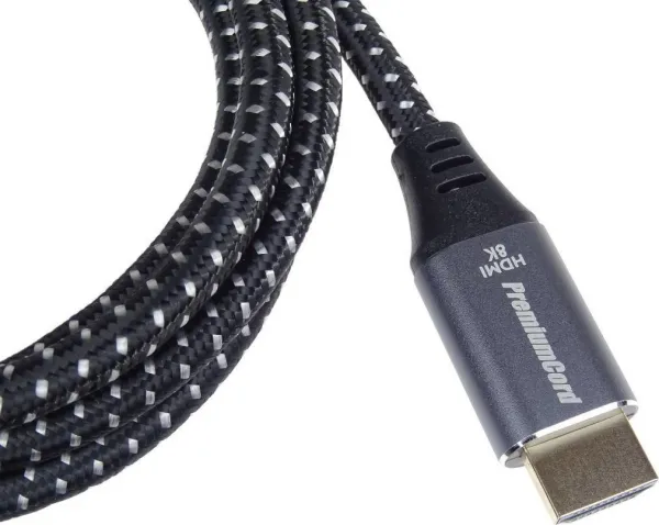 PREMIUMCORD Kabel Ultra HDMI 2.1 High Speed + Ethernet kabel 8K@60Hz, zlacené konektory, 10m