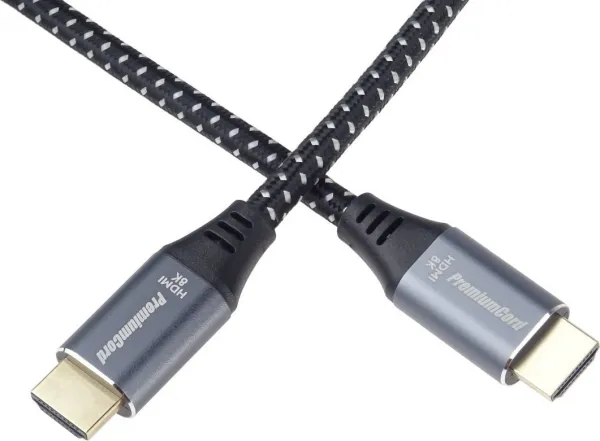 PREMIUMCORD Kabel Ultra HDMI 2.1 High Speed + Ethernet kabel 8K@60Hz, zlacené konektory, 10m